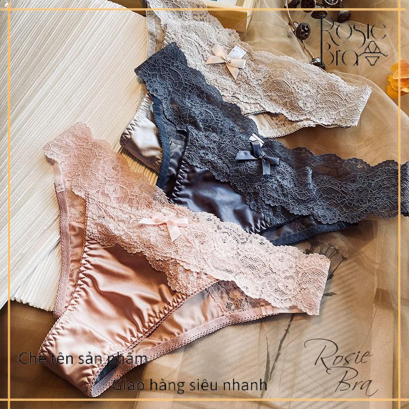 Quần lót pink play ren cạp thấp cao cấp p394