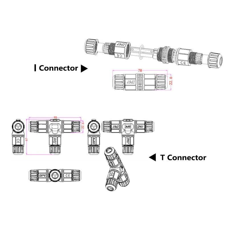 Cút nối dây điện chống nước IP67