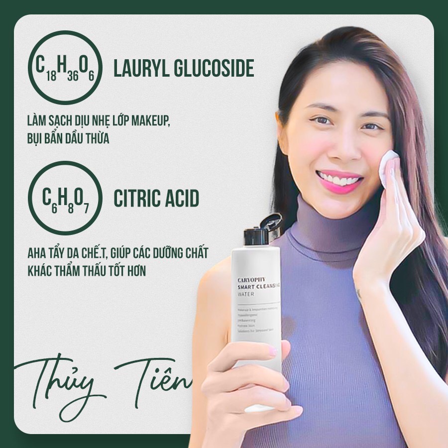 Nước Tẩy Trang CARYOPHY Smart Cleansing Water 60ml