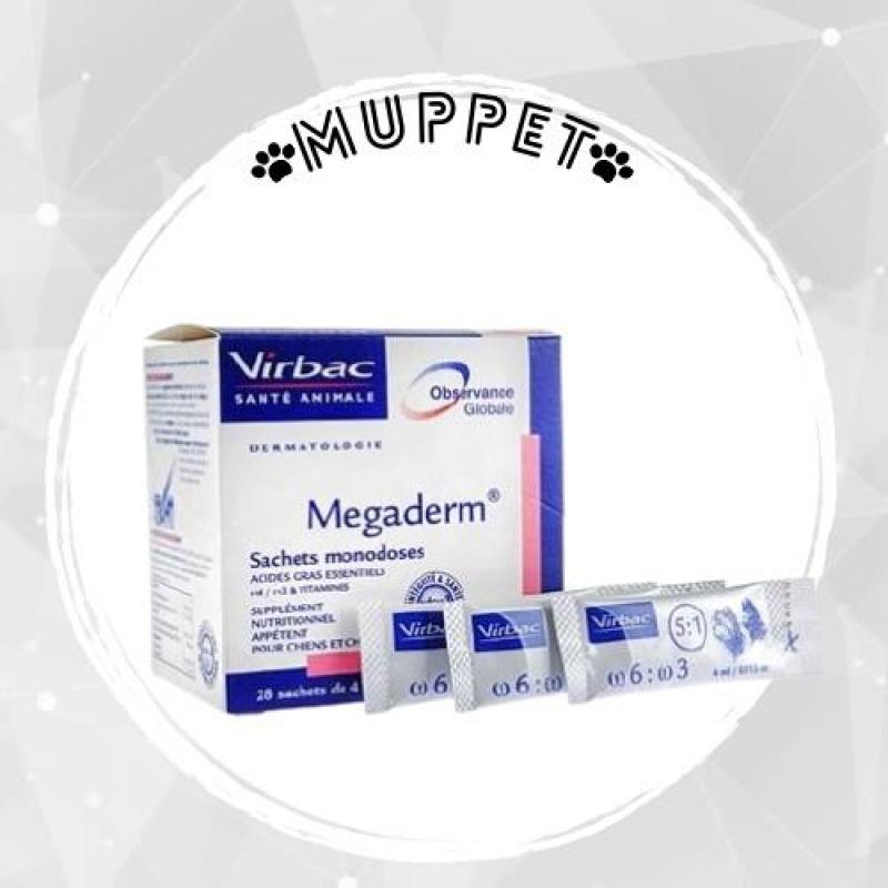 ✻ vn013 Gel Dinh Dưỡng Virbac Megaderm Gói 4ml - Giúp Mượt Lông Da Và Giảm Ngứa Cho Chó Mèo