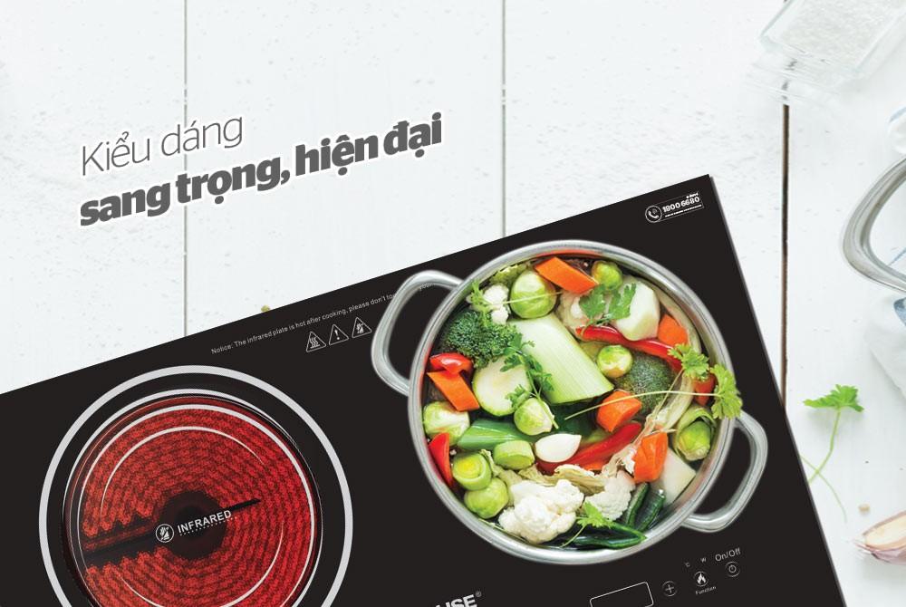 Bếp đôi từ-hồng ngoại Sunhouse SHB9103MT