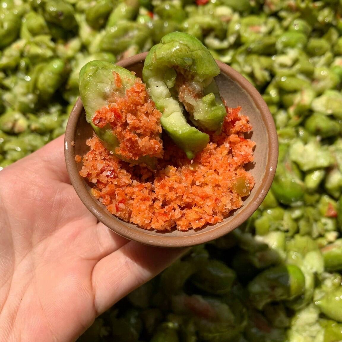 Chopped Eggplant Stir-Fried with Salt and Chili - 500Gr Pot