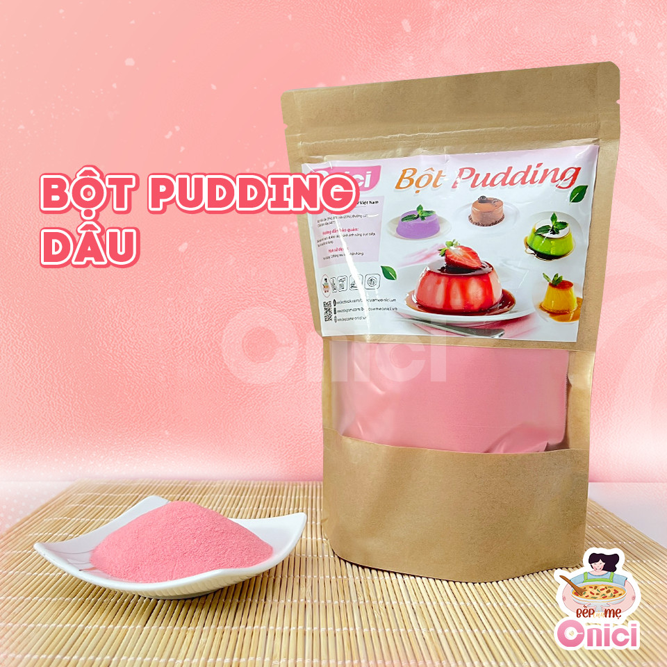 PUDDING TRỨNG DÂU SOCOLA MÔNMATCHA 100GR Bếp Của Mẹ Onici