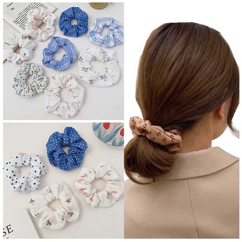 Dây buộc tóc, cột tóc scrunchies Hàn Quốc