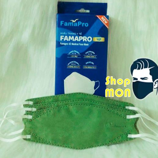 COMBO 10 HỘP - FAMAPRO 4D - Khẩu trang y tế kháng khuẩn cao cấp Famapro 4D