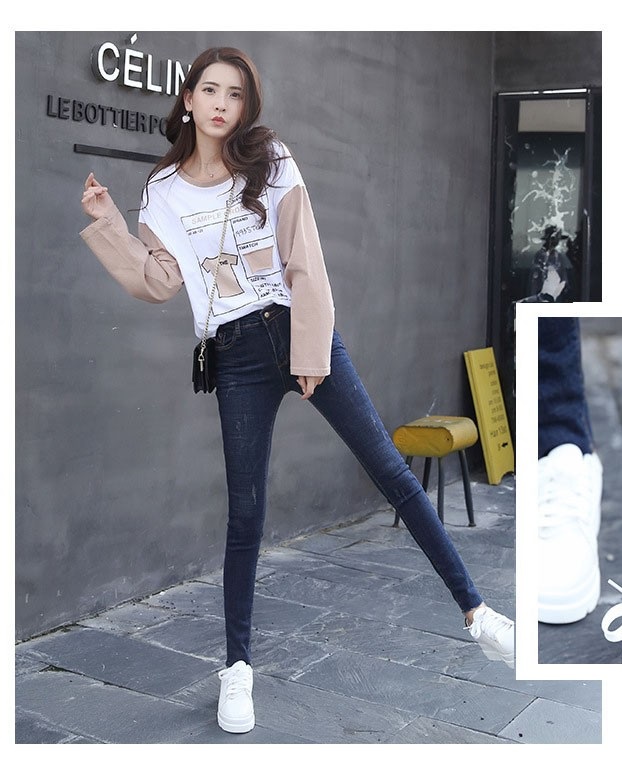 Quần jean nữ DÀI CÀO XƯỚC NHẸ  1032.30