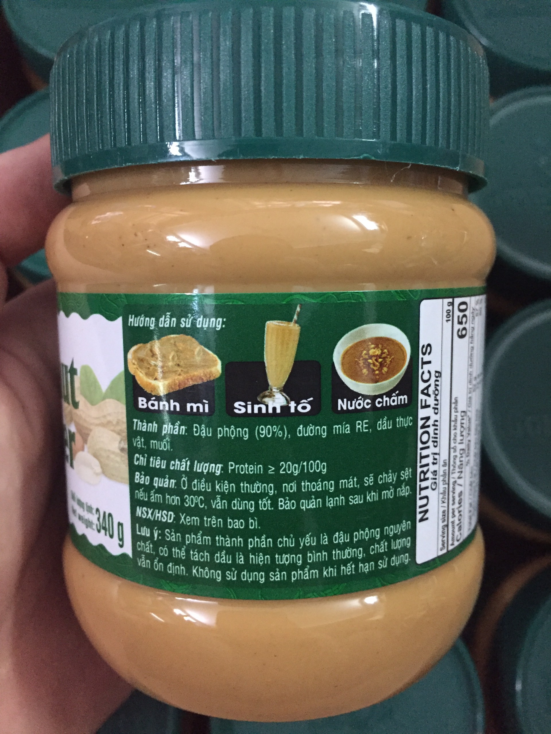 Bơ Đậu Phộng Mịn Golden Farm 340gr ( Có 2 loại 170gr và 340gr )