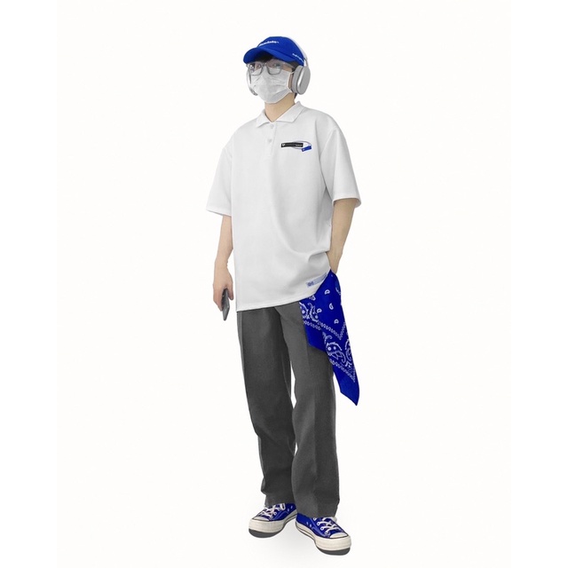 Áo thun polo oversize FEARLESS FLS vải poly