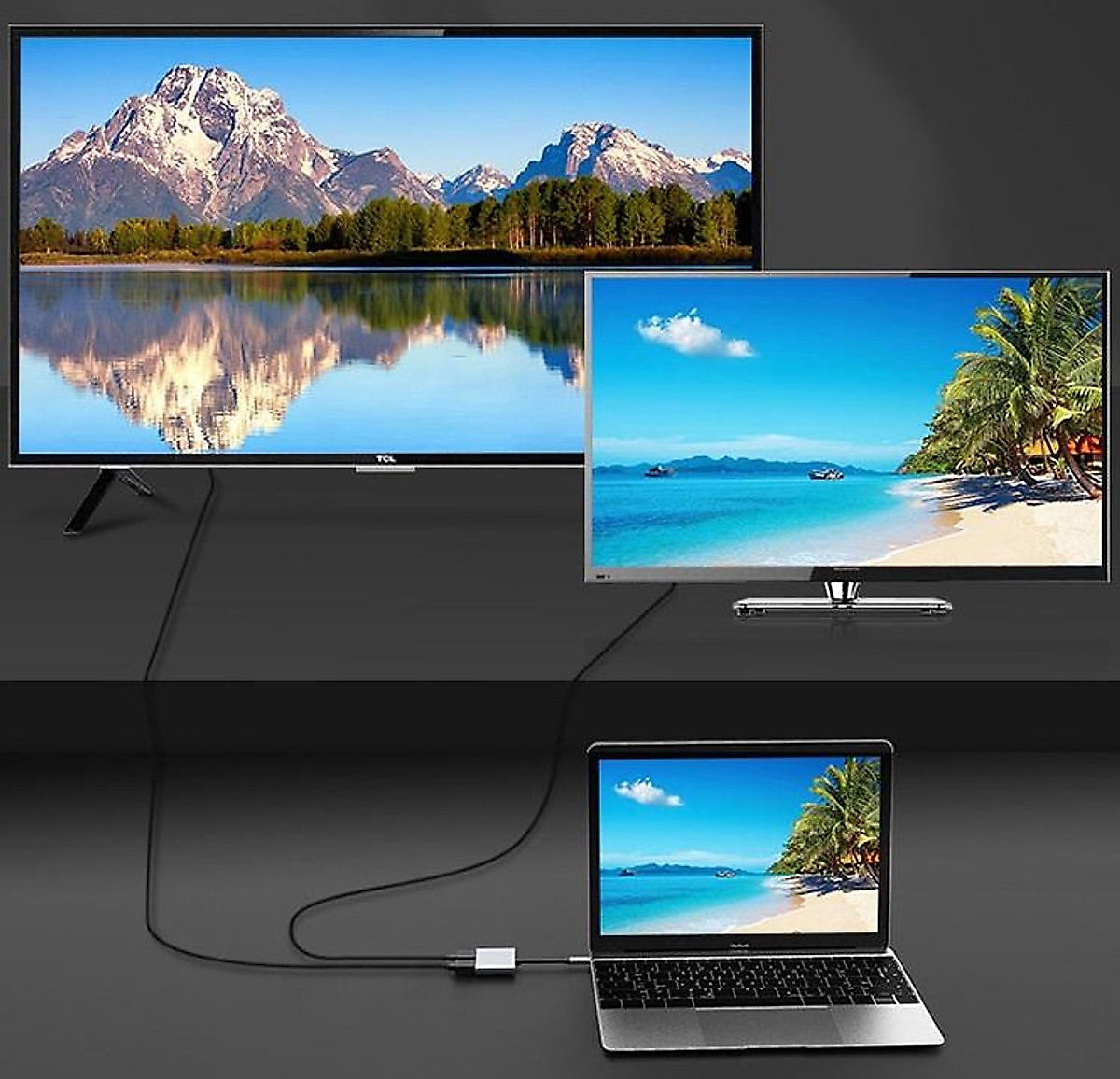 Hub Chuyển Đổi TypeC Ra Cổng 2 HDMI SeaSy SS92