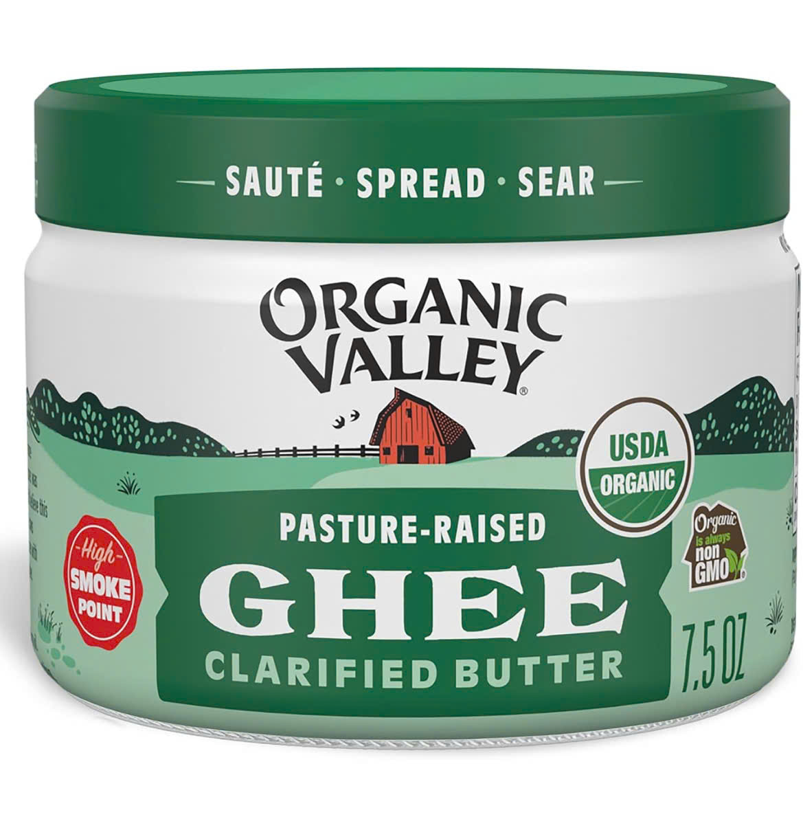 Bơ Ghee hữu cơ từ bò ăn cỏ Organic Valley - 212gr
