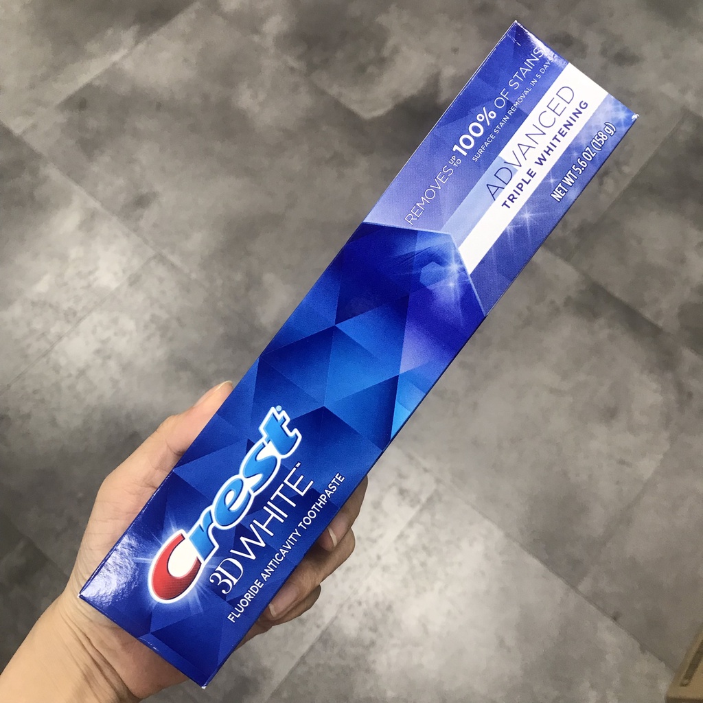 Toothpaste American crest [HCM] Complete plus Scope /3D White/brilliance G 116/158G/232g toothpaste White Teeth Toothpaste Bad breath-valadin