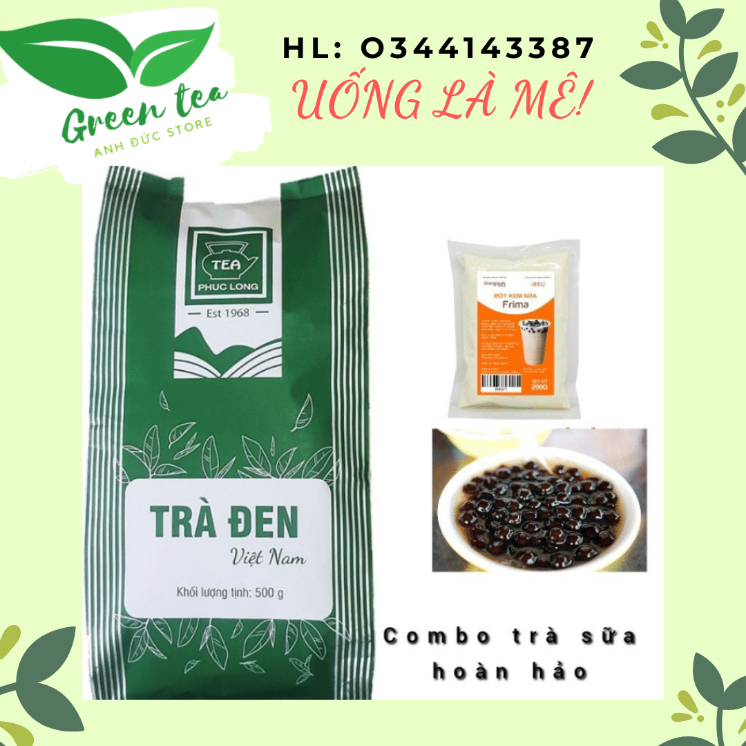 FREESHIP/Trà Đen Phúc Long 500g tặng 100g trân châu thơm ngon-UỐNG LÀ MÊ