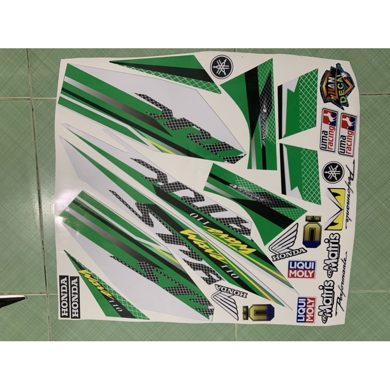 tem wave 110 spark xanh lá