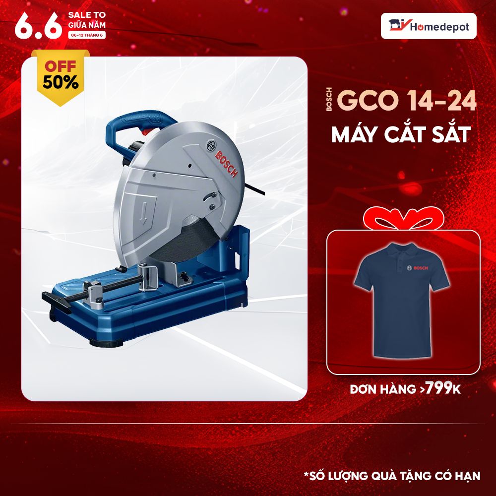 [Trả góp 0%] Máy cắt sắt Bosch GCO 14-24