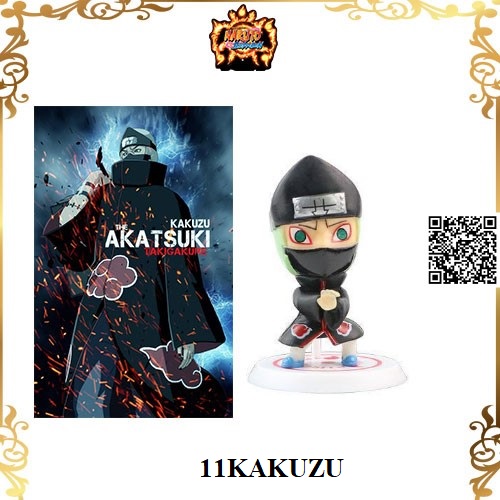 [HCM]1084 Mô hình Akatsuki Naruto Chibi nhân vật 11-KAKUZU