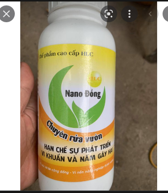 Chế phẩm NANO ĐỒNG RỬA VƯỜN 500ml
