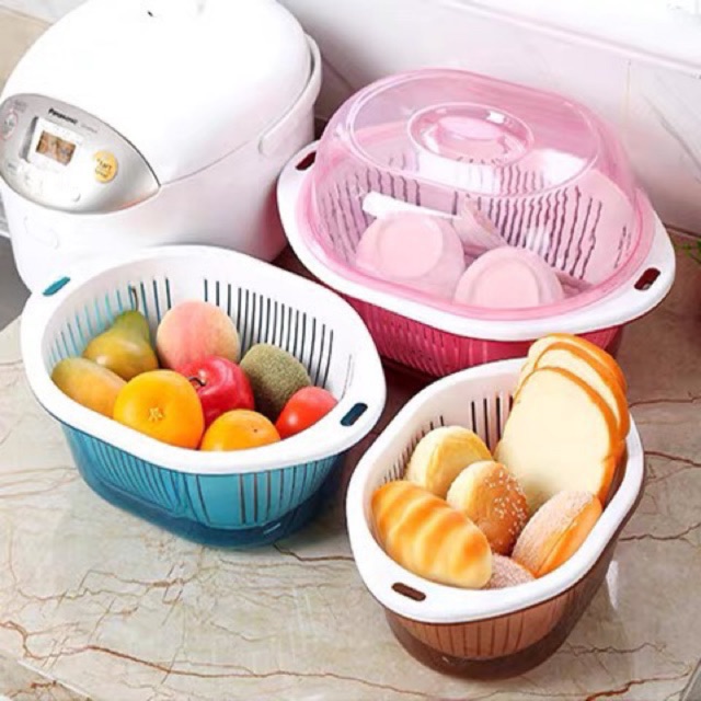 Bộ chậu rổ nhựa kèm nắp đậy, sản phẩm đa dạng mẫu mã, kích cỡ, chất lượng cao, an toàn sức khỏe người dùng, cam kết cung cấp sản phẩm đang được săn đón