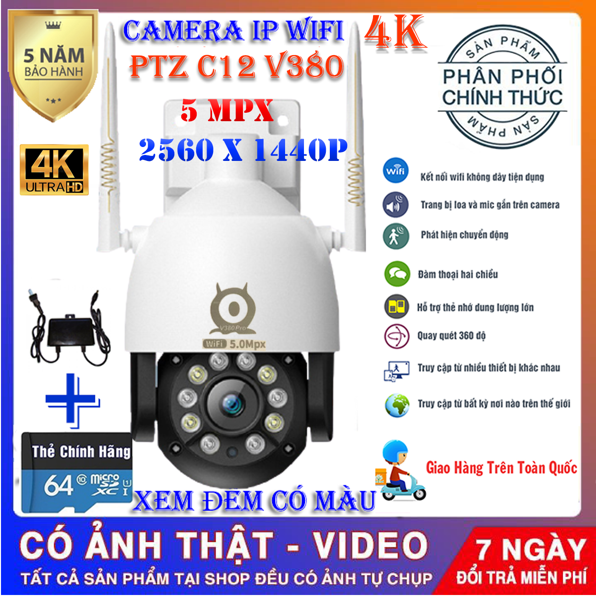 >> BÁO GIÁ (KÈM THẺ NHỚ CHUYÊN DỤNG 128GB)CAMERA IP WIFI PTZ C12 V380 PRO 5MPX XOAY 360 ĐỘ,CAMERA NGOÀI TRỜI-TRONG NHÀ CH | Shopee Lazada Sendo Tiki mới nhất 104 (Kèm thẻ nhớ CHUYÊN DỤNG 64 gb)Camera IP Wifi PTZ C12 V380 Pro 5MPX Xoay 360 độCamera ngoài trời-trong nhà chống nước chống ngược sáng quay phim 4k 10 Led nhận diện khuôn mặt