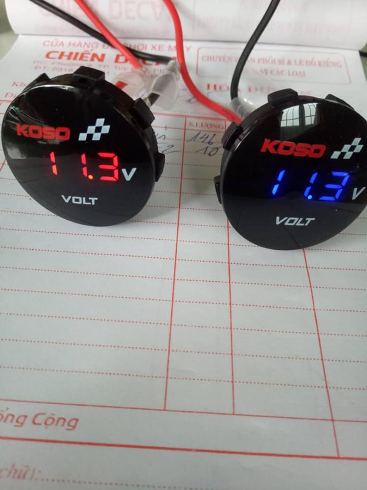 đồng hồ báo voll bình koso.