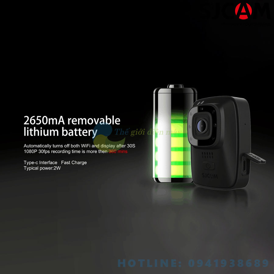 Camera bảo vệ camera police SJCAM A10 bảo hành 12 tháng