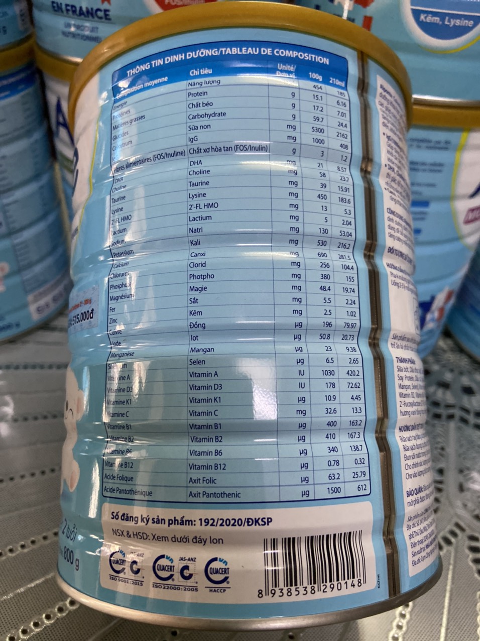 (Date mới) Sữa Alponte Colostrum 0+ 1+ 2+ 800g