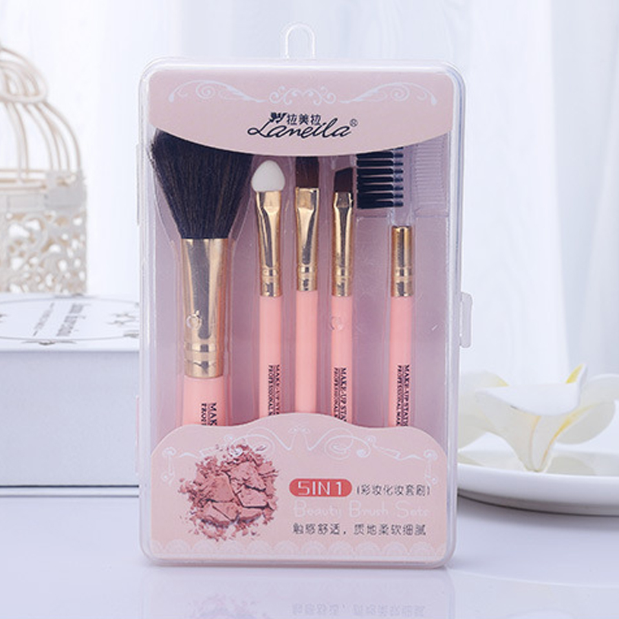 Bộ Cọ Trang Điểm 5 Món Lameila Cao Cấp