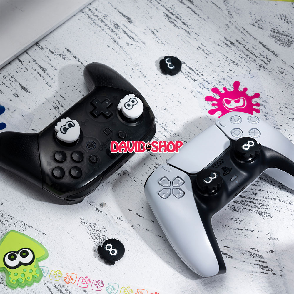 [Moncon] Núm bọc analog Splatoon 3 cao cấp cho tay cầm DualSense (PS5), DualShock 4 (PS4), Pro Controller, Xbox...