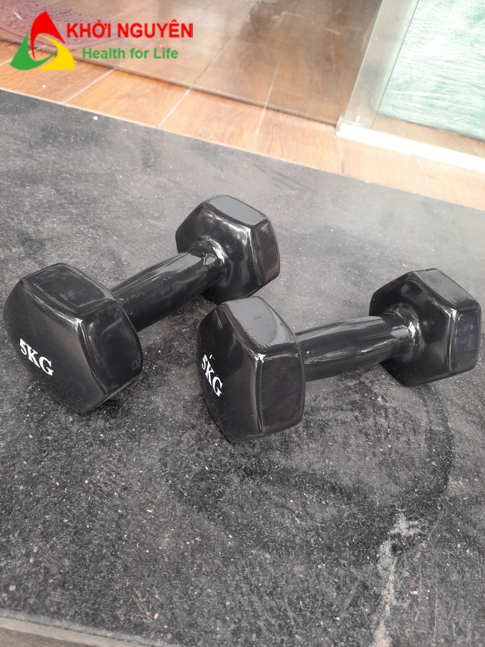 Tạ tay bọc cao su loại 5kg 1 quả