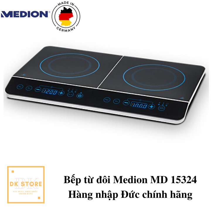 [Trả góp 0%]Bếp từ đôi Medion MD15324