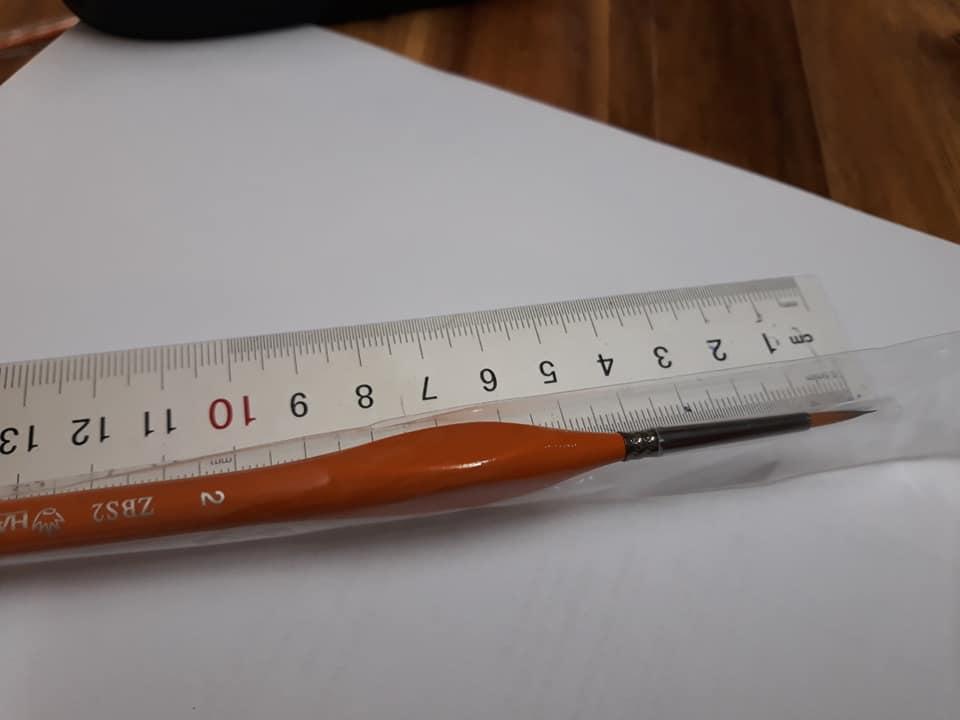 Cọ vẽ Hand, các số