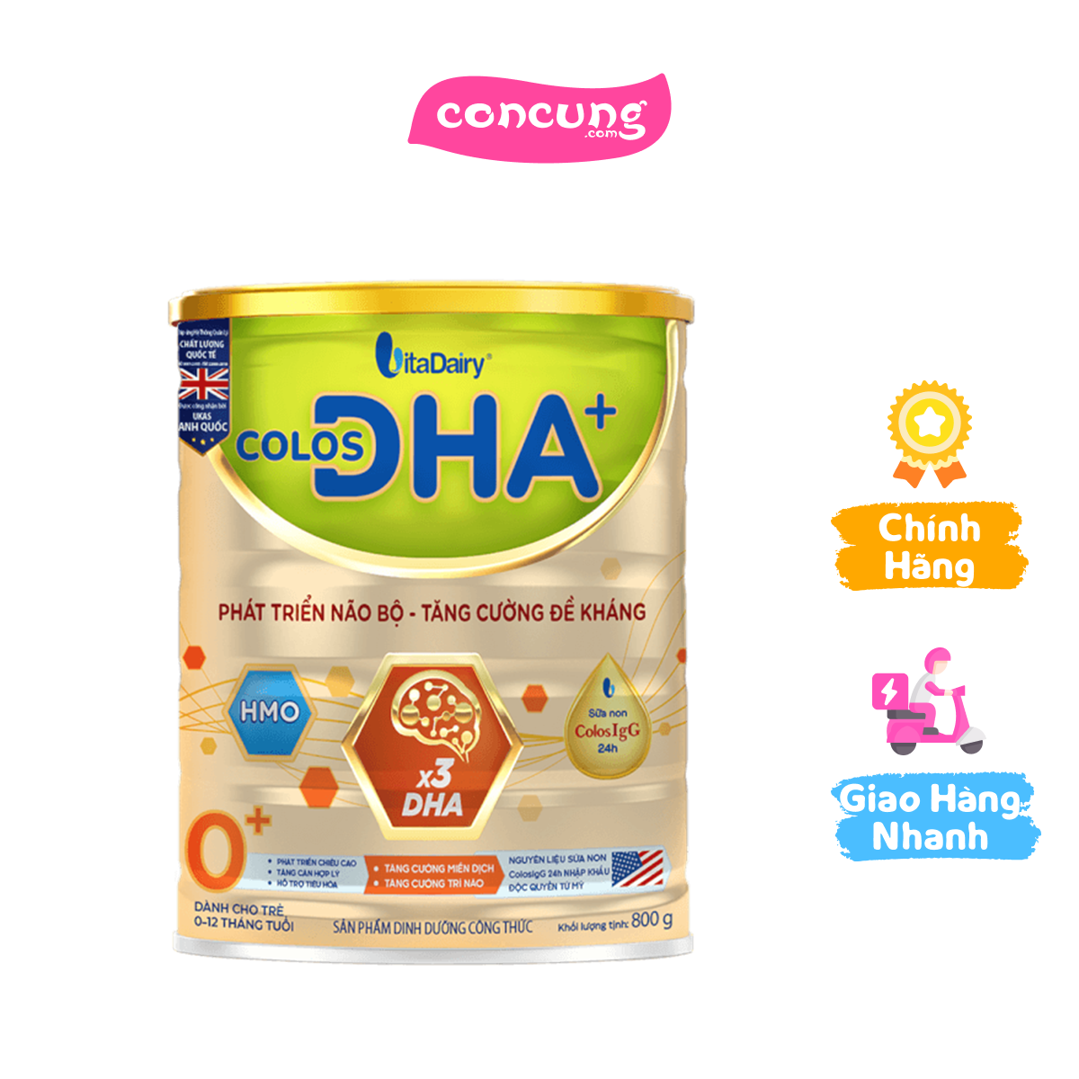 Spdd công thức colos dha+ 0+ 800g - s