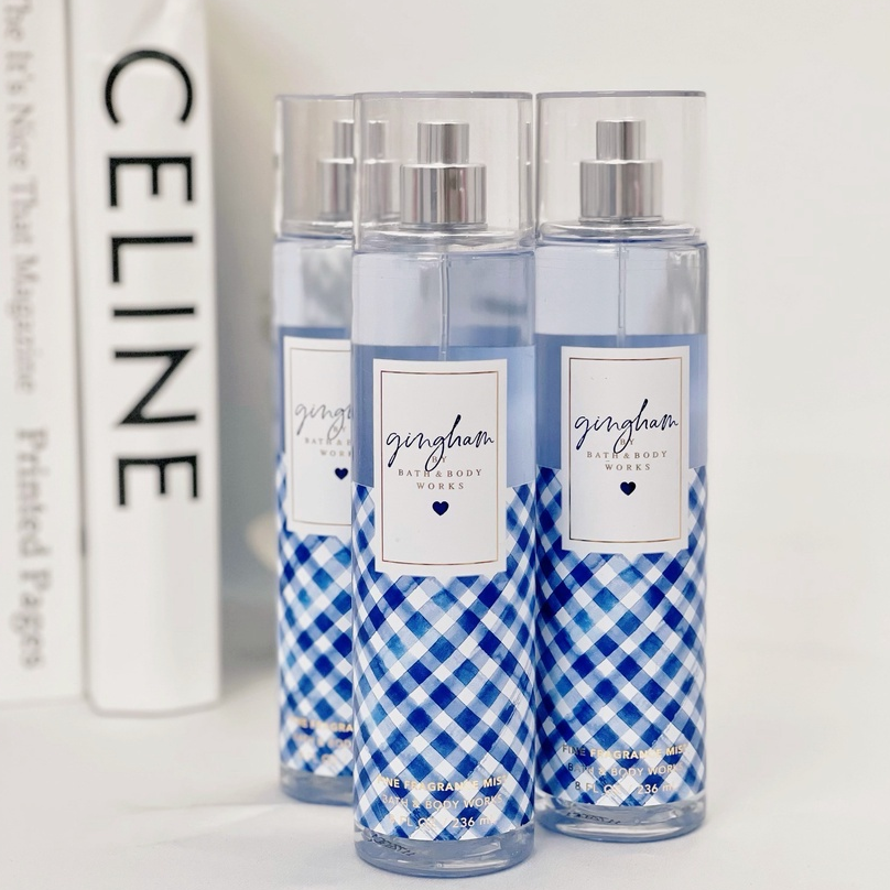 Xịt thơm GINGHAM BODY MIST Bath and Body Works Chai 236ml/20ml/10ml