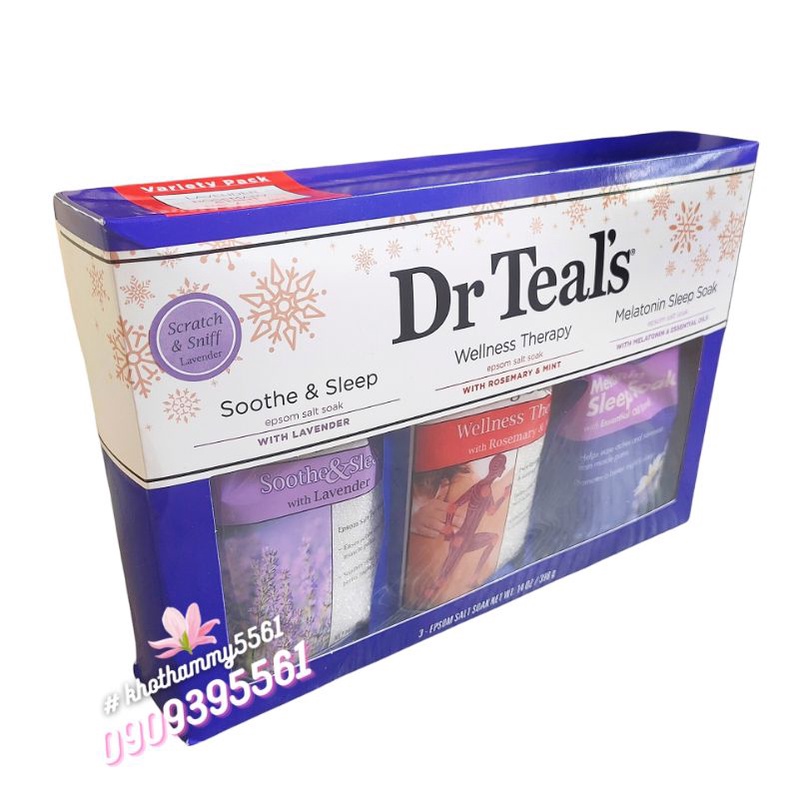Muối tắm tẩy tế bào chết Epsom Dr Teal's