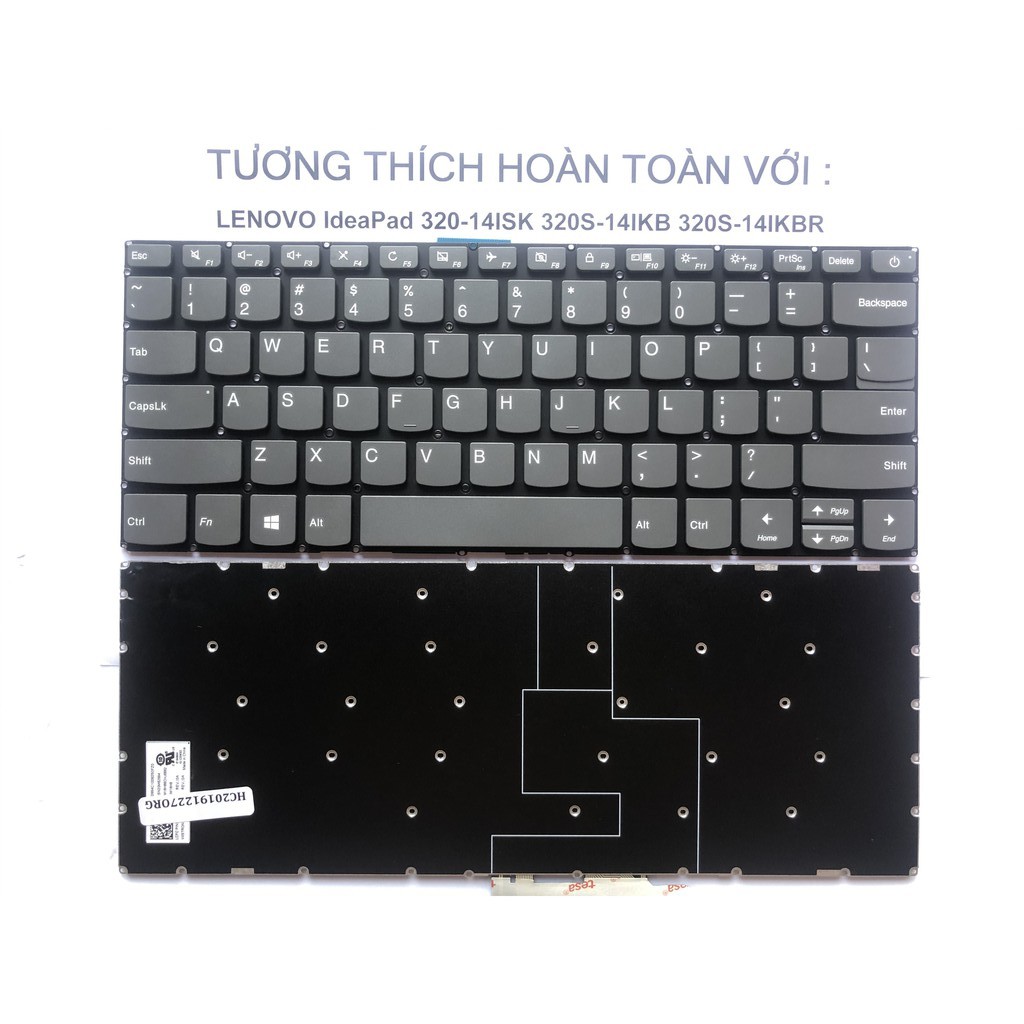 Bàn phím cho laptop lenovo ideapad 320-14isk 320s-14ikb 320s-14kbr 320-14 330-14 520s-14 - 520-14hàng mới