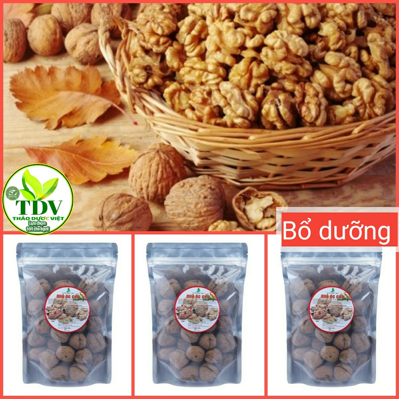 [HCM]500g Hạt óc chó Chandler - Mỹ ( vỏ mỏng)