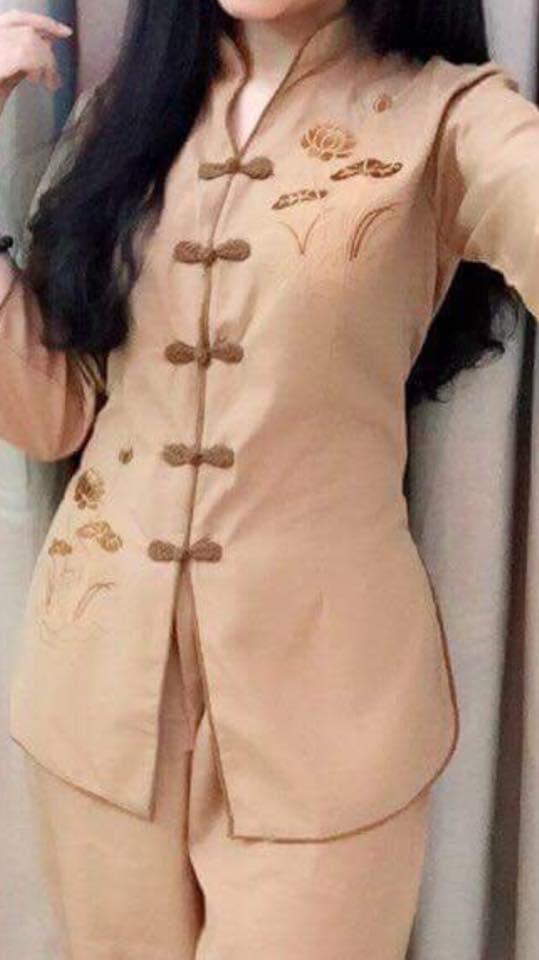 [HCM]bộ đồ lam đi chùa vải kate đẹp
