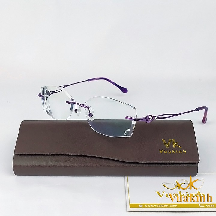 kính cận nữ không viền V300