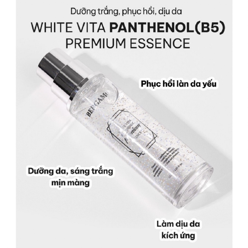Tinh Chất Dưỡng Trắng, Dưỡng Ẩm Và Phục Hồi Da Bergamo White Vita Panthenol Premium Essence 120ml