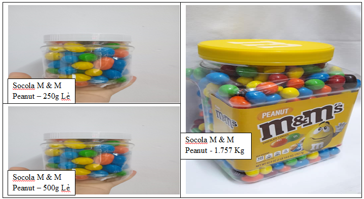 [HCM]Socola M và M Peanut - Mỹ (1757.7g)