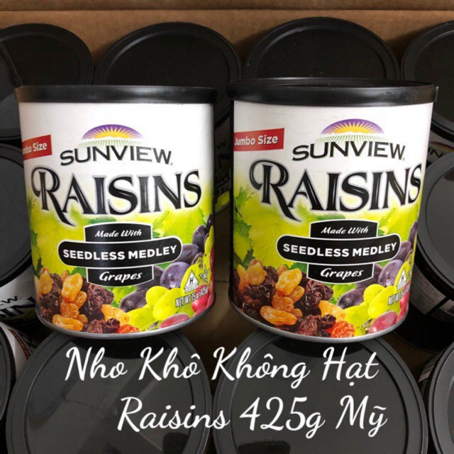 425g- Nho Raisins mix 3 màu
