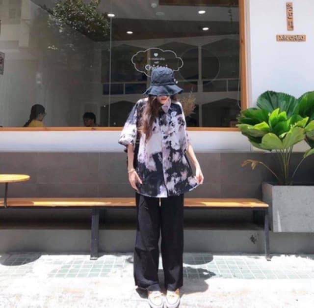 ó phông loang đen trắng hit hot