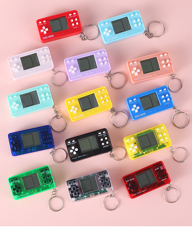 Móc khóa máy chơi game, mốc khóa mini máy chơi game xếp gạch