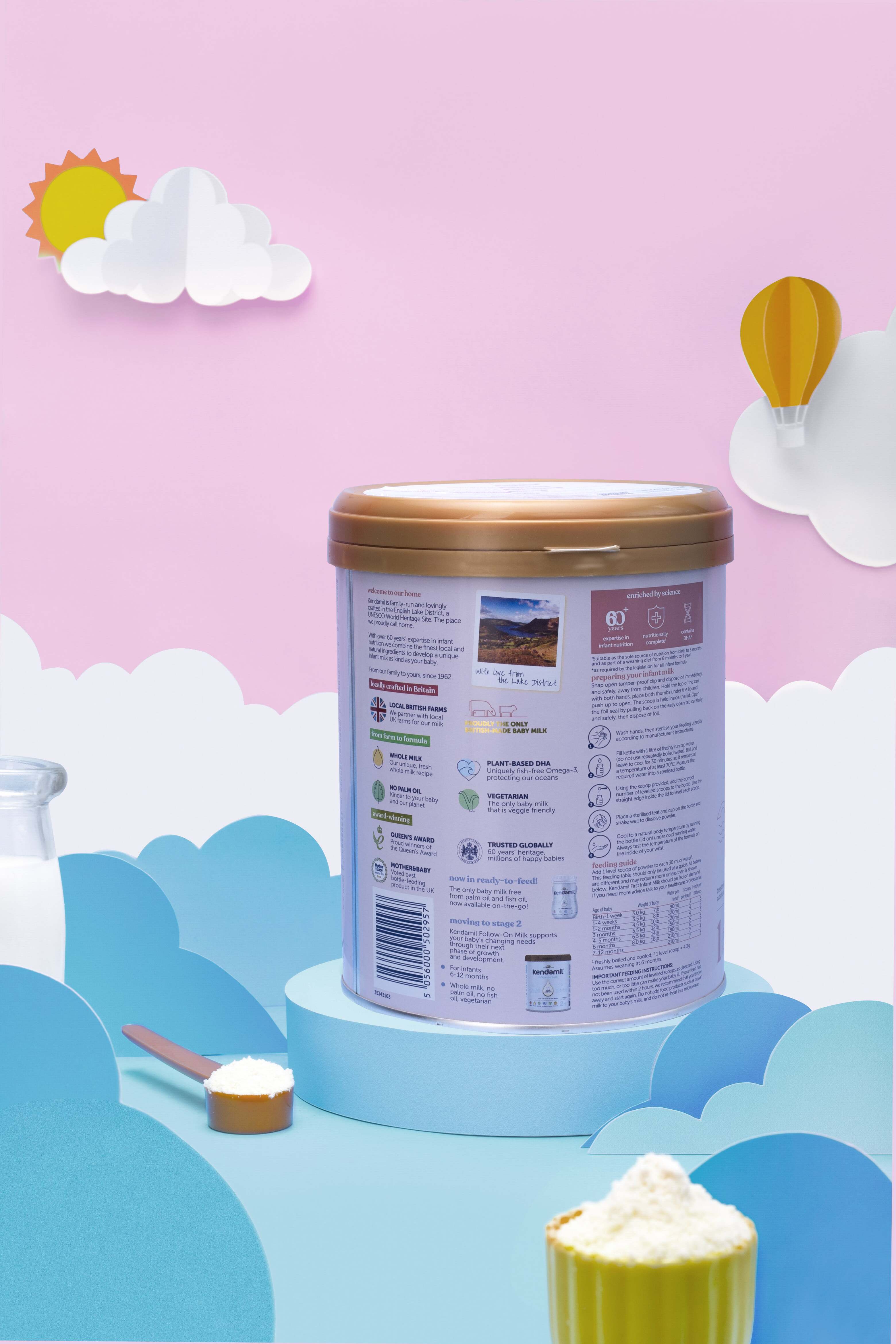 Sữa Công Thức Nguyên Kem Kendamil Số 1 (900g)