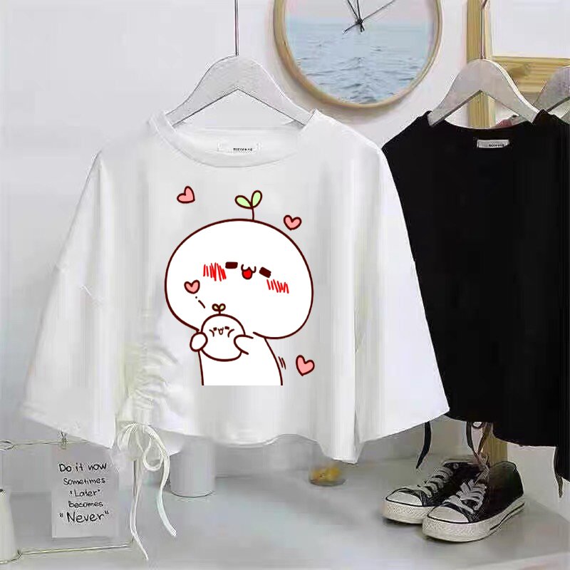 ÁO CLOPTOT RÚT DÂY EO  IN HÌNH DỄ THƯƠNG HOT HÍT