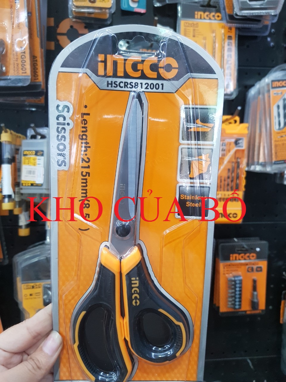 Kéo 215mm ingco hscrs812001