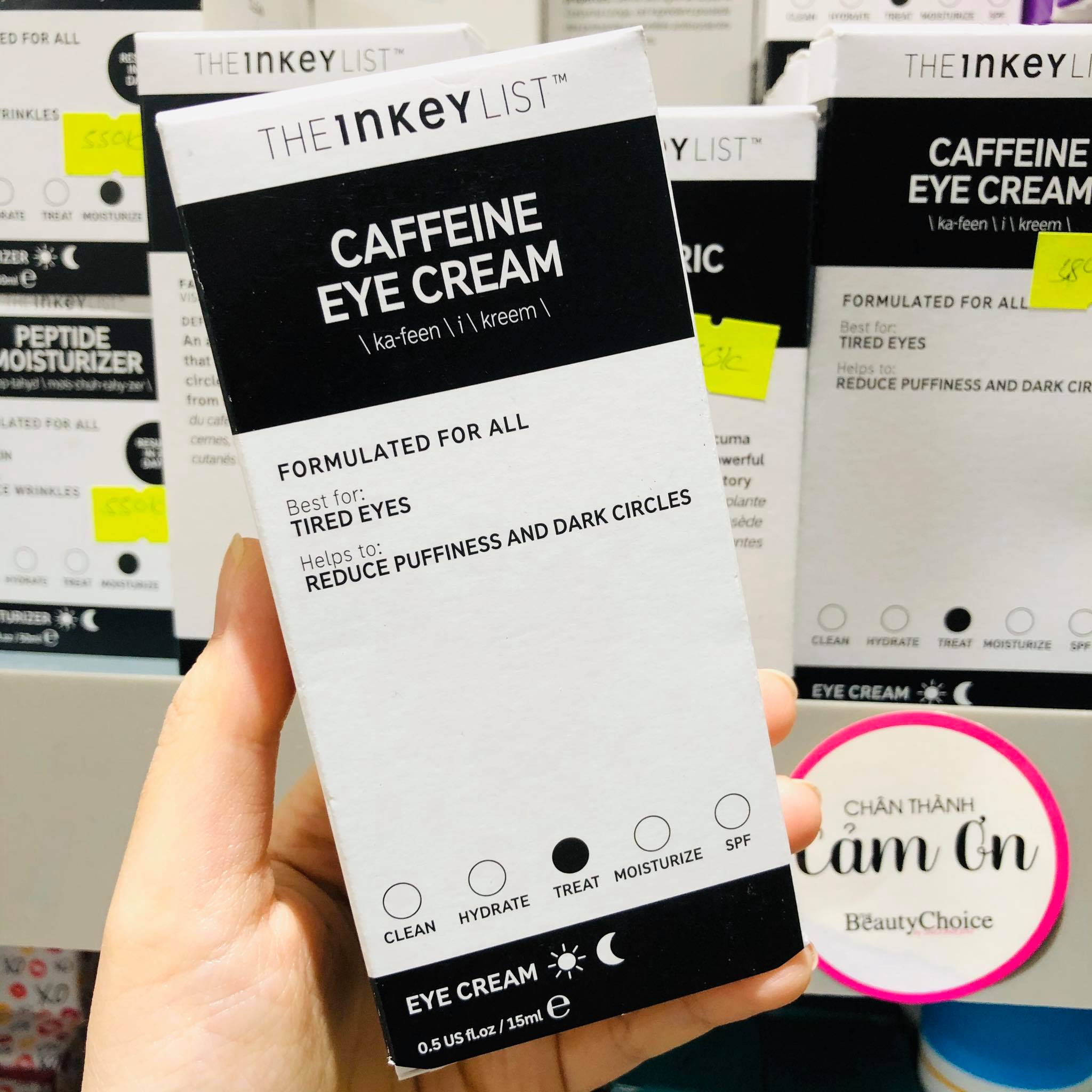 Kem Mắt The INKEY List Caffeine Eye Cream (15mL)