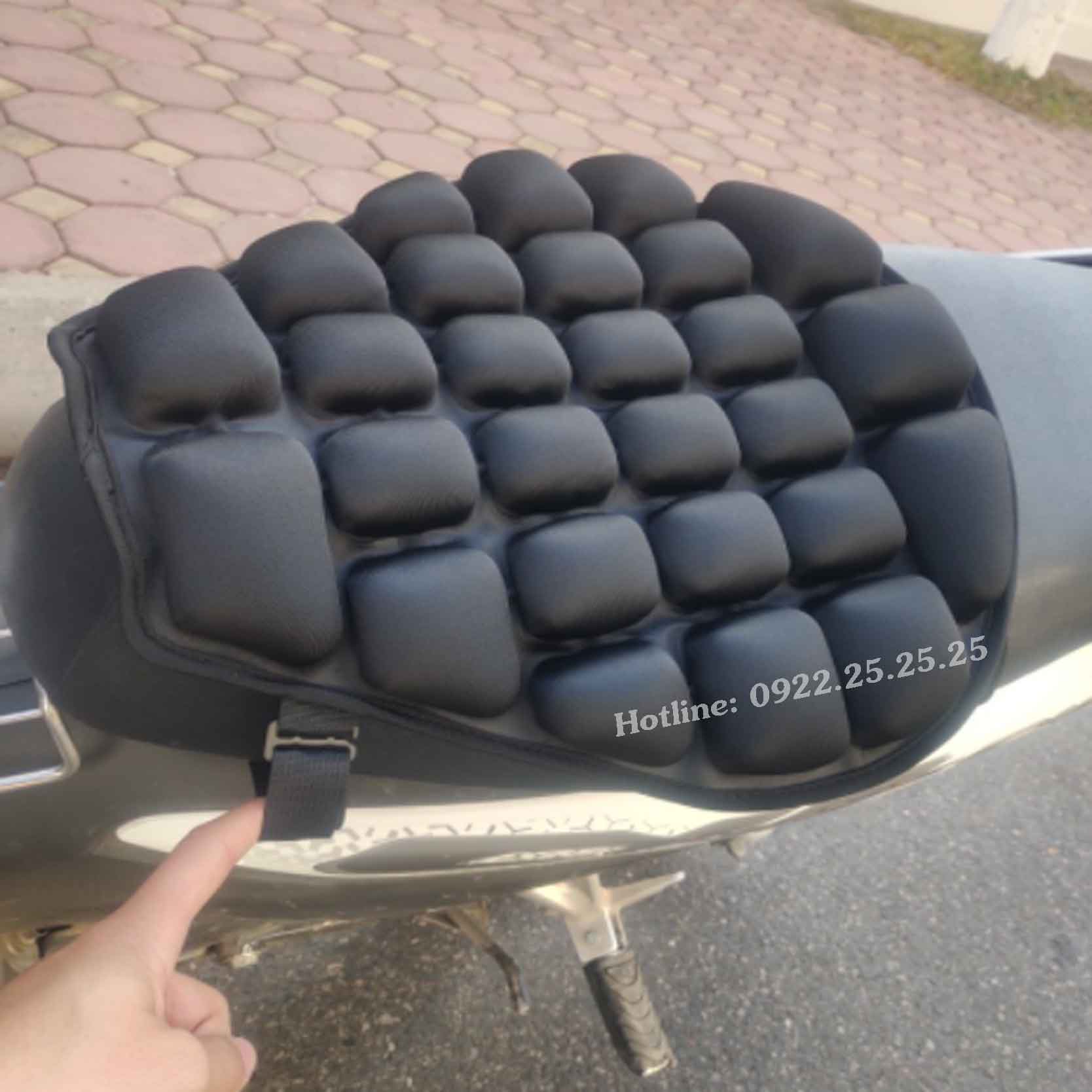 Lót Đệm Yên Xe Máy - Bơm Hơi Đàn Hồi, Ngồi Lâu Thoải Mái