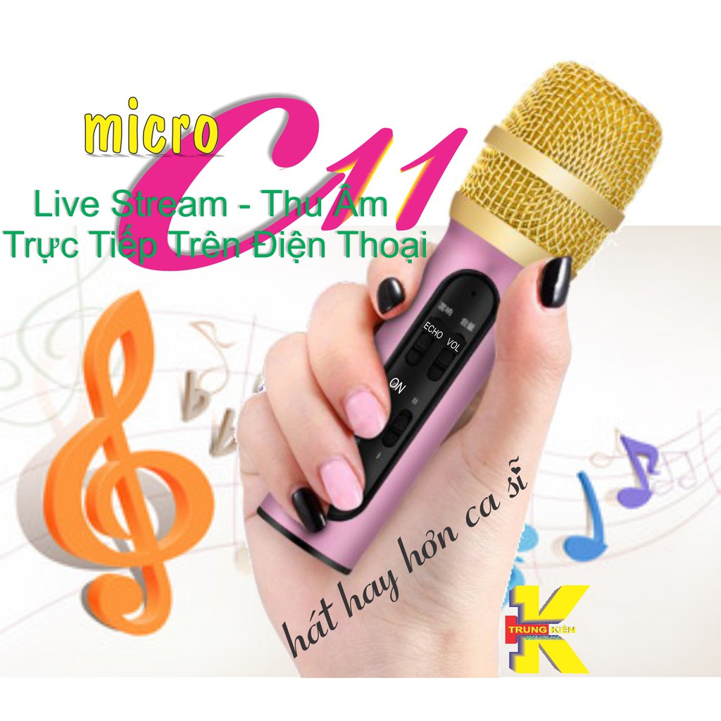 MICRO LIVESTREAM, THU ÂM, HÁT KARAOKE C11