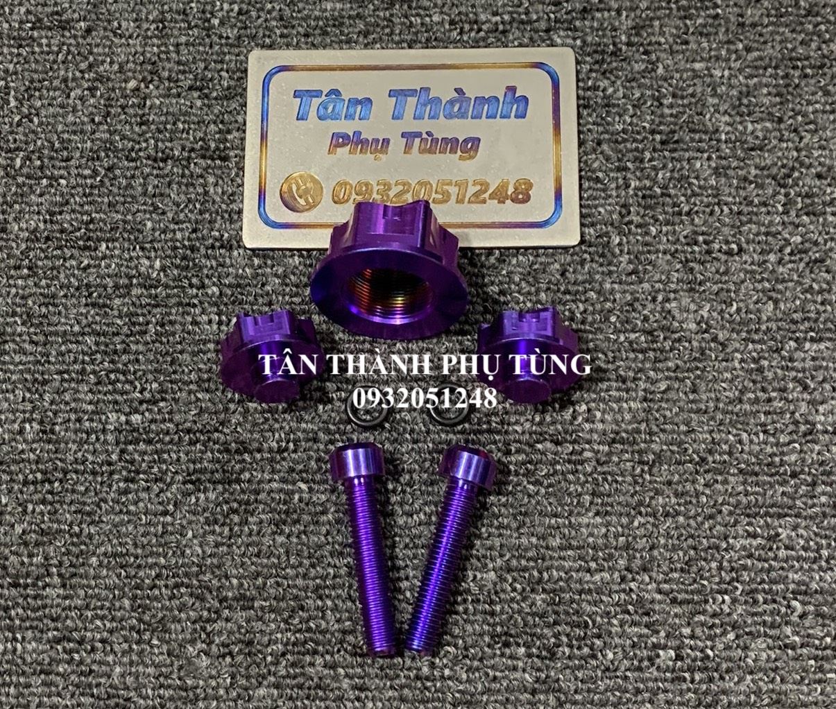 Bộ 5 con Chảng ba Satria-Raider Fi GR5 Xanh tím