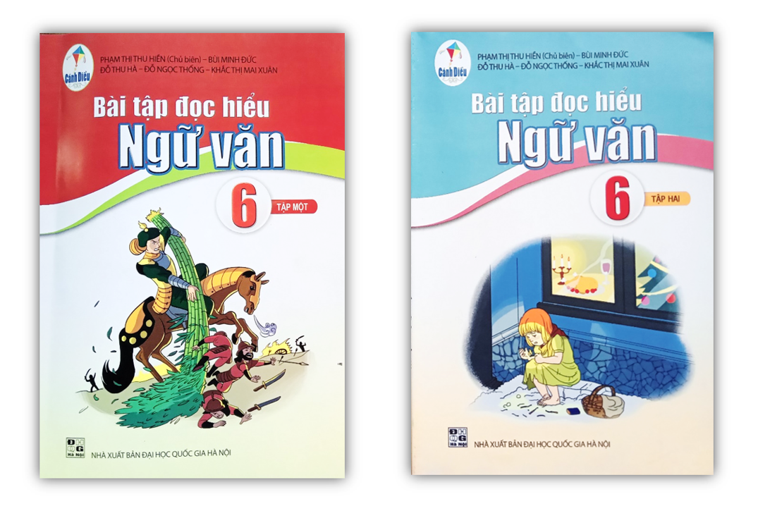 Sách - Combo Bài tập đọc hiểu ngữ văn 6 - tập 1 + 2 ( Cánh Diều )